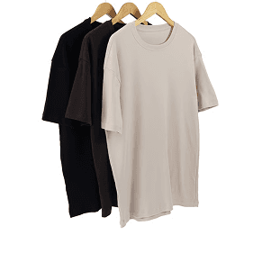 Kit 3 Camisetas Masculinas Oversized Várias Cores