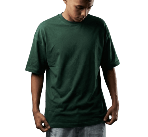 Camiseta Masculina Modelo Oversized Verde