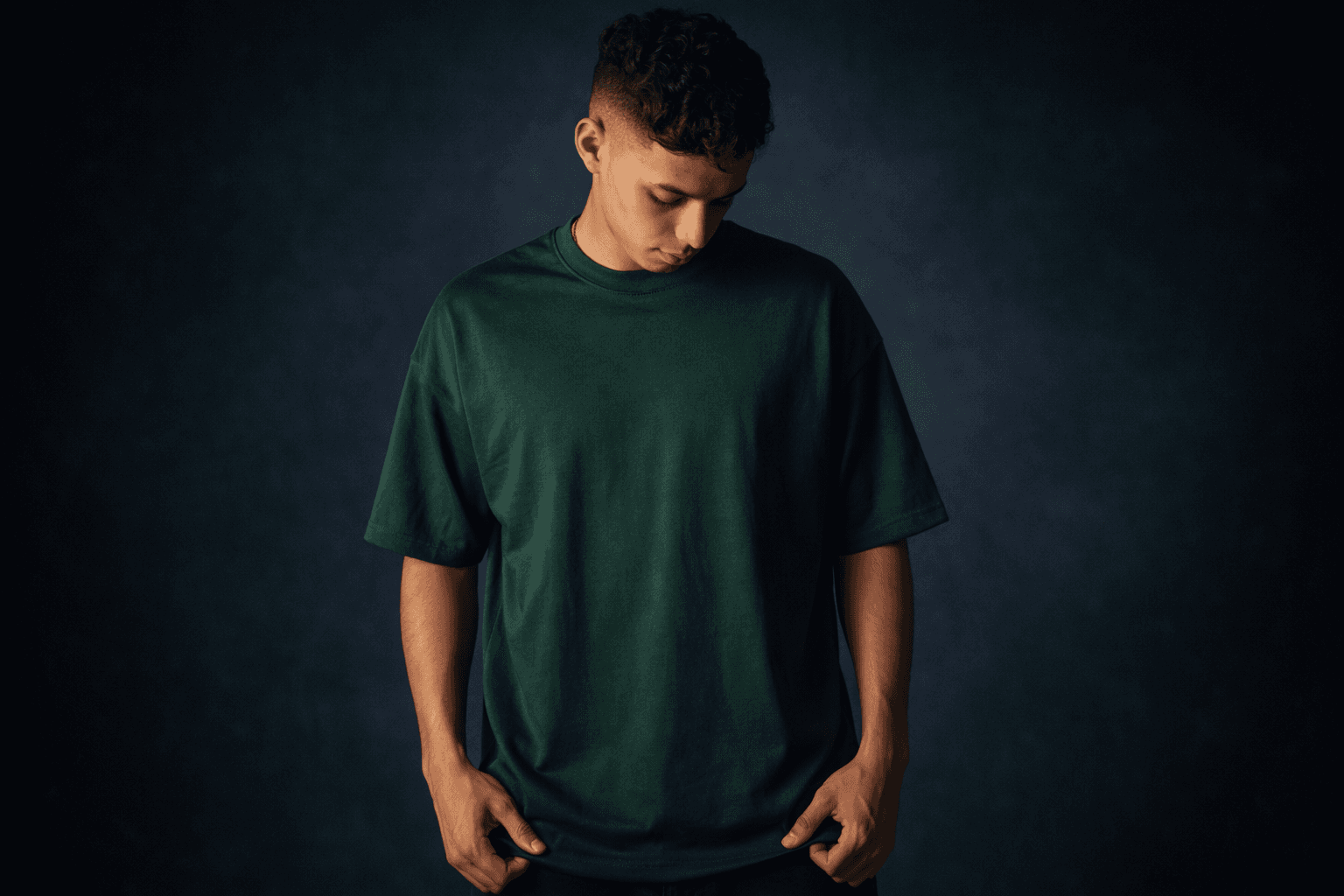 Camiseta Masculina Modelo Oversized Verde - Foto 2